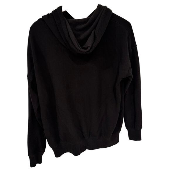 Buffalo Black Pullover Hoodie S Soft Minimalist Loungewear Cozy Athleisure Basic - Picture 2 of 5